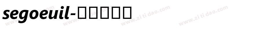 segoeuil字体转换