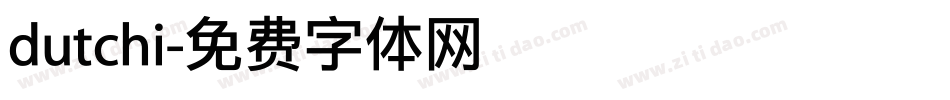 dutchi字体转换