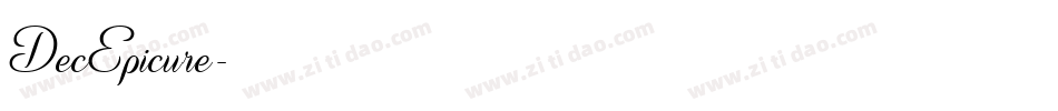 DecEpicure字体转换