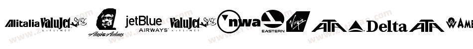Airline-Logos-Past-and-Present字体转换