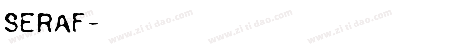 seraf字体转换