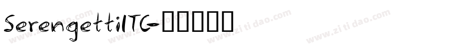 SerengettiITC字体转换