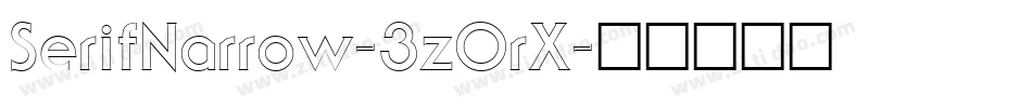 SerifNarrow-3zOrX字体转换