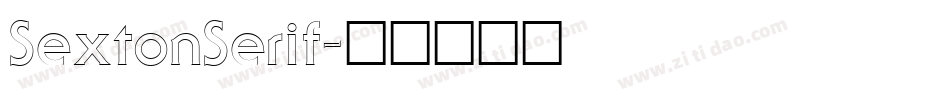 SextonSerif字体转换