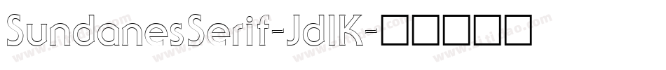 SundanesSerif-JdlK字体转换