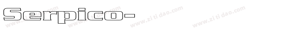 Serpico字体转换