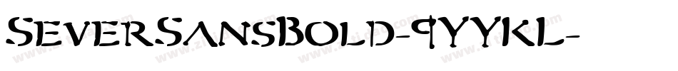 SeverSansBold-9YYKL字体转换