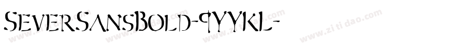 SeverSansBold-9YYKL字体转换