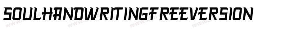 soul-handwriting_free-version字体转换