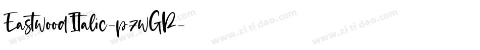 EastwoodItalic-p7wGR字体转换