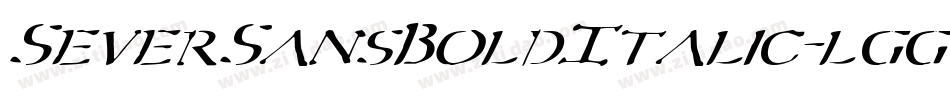 SeverSansBoldItalic-lgg9y字体转换