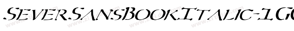 SeverSansBookItalic-1GGDg字体转换