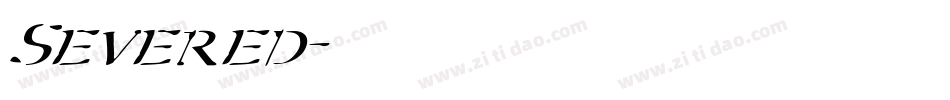 Severed字体转换
