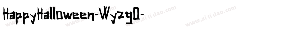 HappyHalloween-WyzgO字体转换