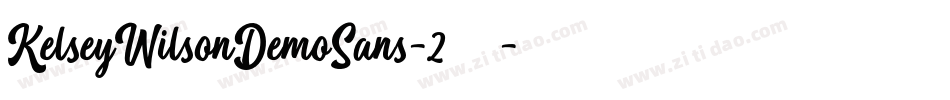KelseyWilsonDemoSans-2转换器字体转换