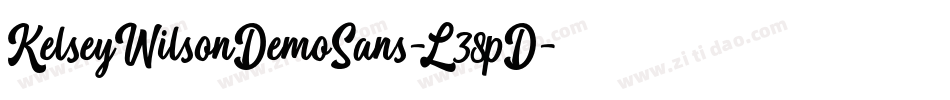 KelseyWilsonDemoSans-L38pD字体转换