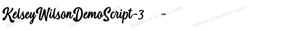 KelseyWilsonDemoScript-3手机版字体转换
