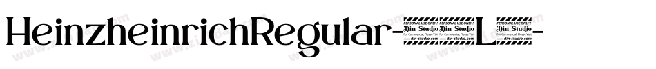 HeinzheinrichRegular-00L4字体转换