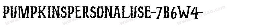 PumpkinsPersonalUse-7B6w4字体转换