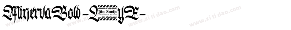 MinervaBold-L7yE字体转换
