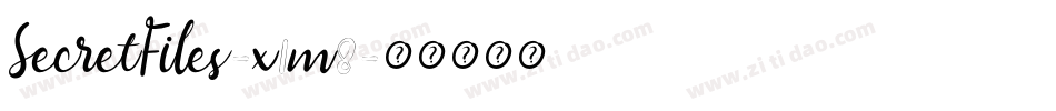 SecretFiles-x1m8字体转换