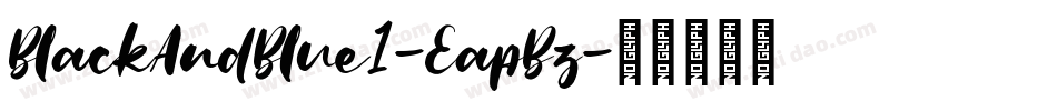 BlackAndBlue1-EapBz字体转换