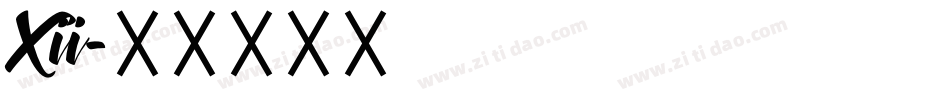 Xii字体转换