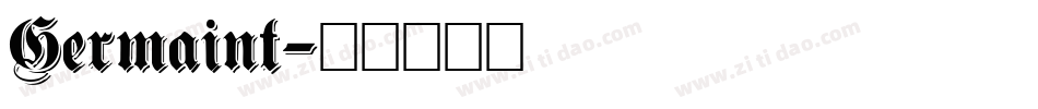 Germaint字体转换