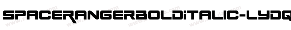 SpaceRangerBoldItalic-lydq字体转换