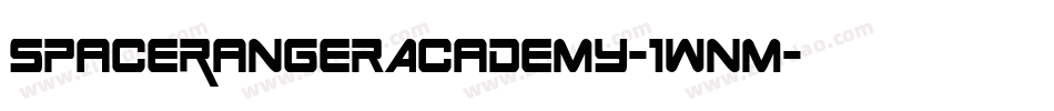 SpaceRangerAcademy-1WnM字体转换