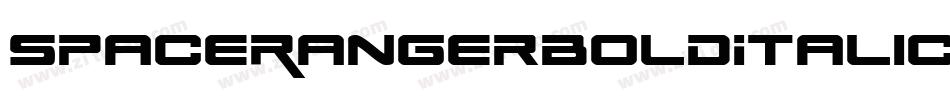 SpaceRangerBoldItalic-lydq字体转换