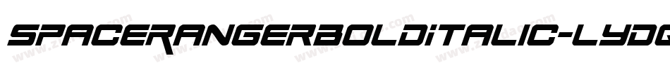 SpaceRangerBoldItalic-lydq字体转换