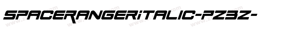 SpaceRangerItalic-pz3Z字体转换