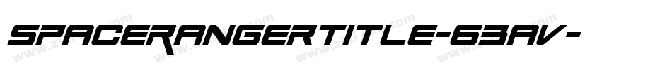 SpaceRangerTitle-63av字体转换 SpaceRangerTitle-63av字体转换