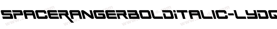 SpaceRangerBoldItalic-lydq字体转换