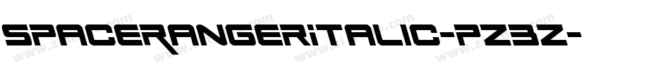 SpaceRangerItalic-pz3Z字体转换