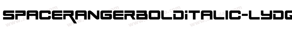 SpaceRangerBoldItalic-lydq字体转换