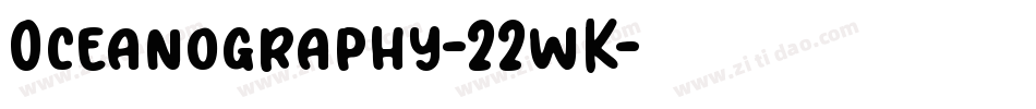 Oceanography-22wK字体转换