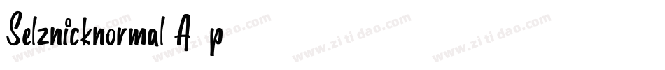 Selznicknormal-A05p字体转换