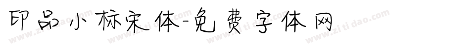 印品小标宋体字体转换