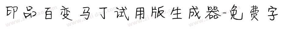 印品百变马丁试用版生成器字体转换