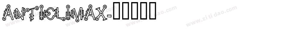 ANTICLIMAX字体转换