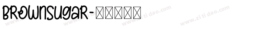 BrownSugar字体转换