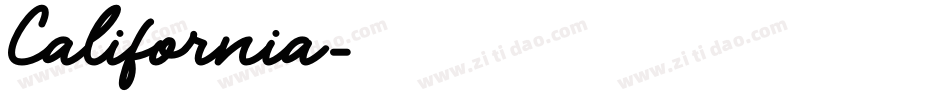 California字体转换