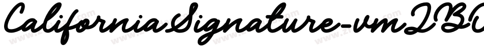 CaliforniaSignature-vmZBO字体转换