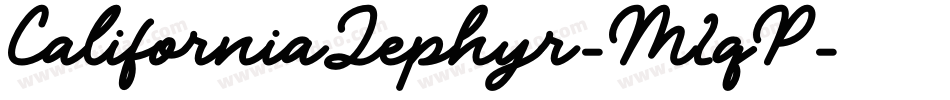 CaliforniaZephyr-M2qP字体转换