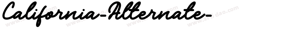 California-Alternate字体转换