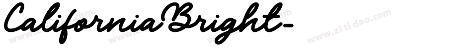 CaliforniaBright字体转换
