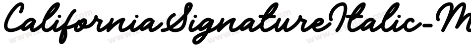 CaliforniaSignatureItalic-MVOvr字体转换