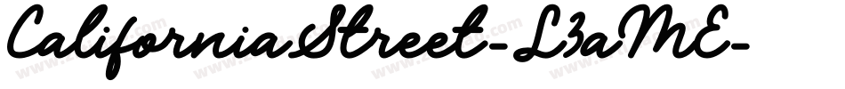 CaliforniaStreet-L3aME字体转换